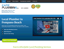 Tablet Screenshot of capeplumbinginc.com